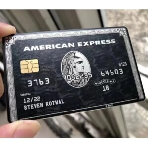 American Express Centurion Card black premium charge card